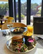 Golden hour dining with a view over the countryside landscape and private lake - it's the hidden gem in Staffordshire you need to explore! 🍴🌅
