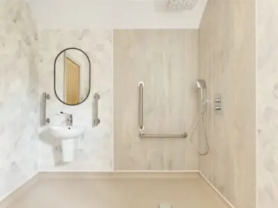 Accessible pod bathroom Accessible pod bathroom